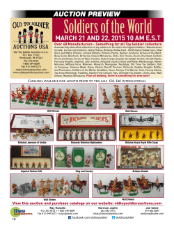 Soldiers of the World - Old Toy Soldier Auctions USA