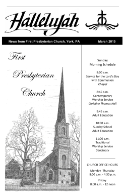 In Memoriam - First Presbyterian Church of York