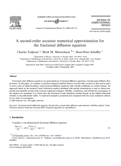 A second-order accurate numerical approximation for the fractional