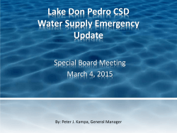Water Supply Board Update 3-4-15