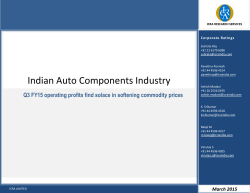Indian Auto Components Industry