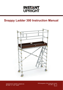 Snappy Ladder 300 Instruction Manual