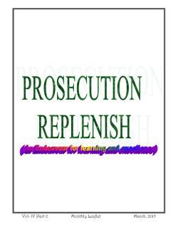 Replenish Mar-15 - Prosecution Replenish