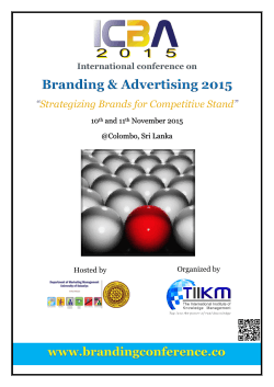 “Strategizing Brands for Competitive Stand”