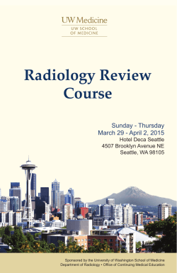 Radiology Review Course - University of Washington School of
