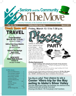 Newsletter - Spokane`s Southside Senior and Community Center