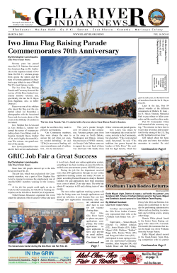 March 6 2015 GRIN - Gila River Indian Community