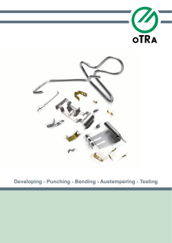 our PDF Brochure - Otra Umformtechnik GmbH EN