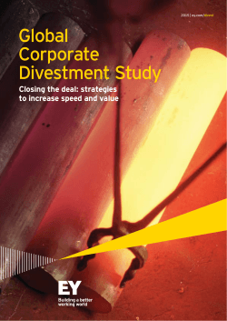 Global Corporate Divestment Study 2015