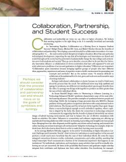 "Collaboration, Partnership, and Student Success