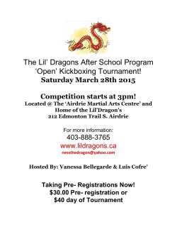 Tournament Form - Lil` Dragons After School Program