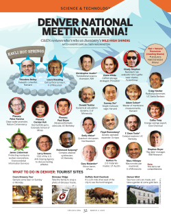 DENVER NATIONAL MEETING MANIA!