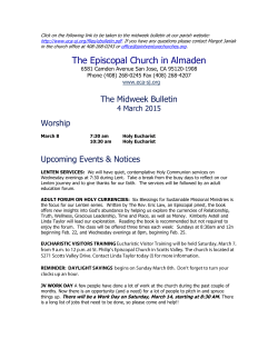 Midweek Bulletin - The Episcopal Church in Almaden