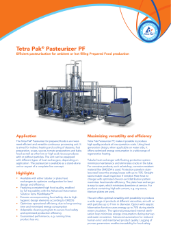 Tetra Pak® Pasteurizer PF