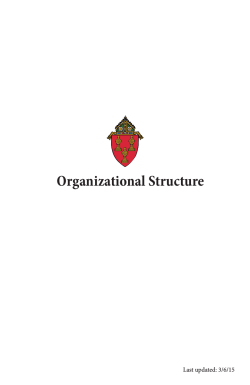 Organizational Structure - Diocese of Corpus Christi