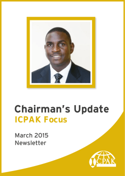 Chairman newsletter March 2015