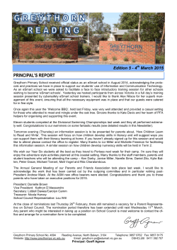 Newsletter 5 Mar 4 - Greythorn Primary School