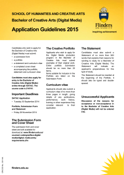 (Digital Media) Application Guidelines 2015