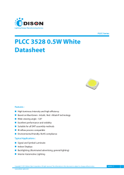 PLCC 3528 0.5W White Datasheet