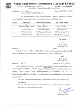 North Bihar Power Distritlution Company Limited