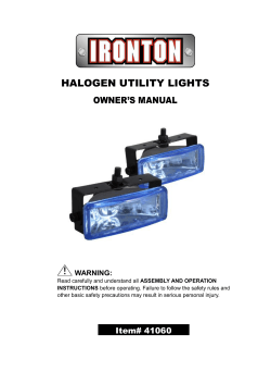 HALOGEN UTILITY LIGHTS - Northern Tool + Equipment