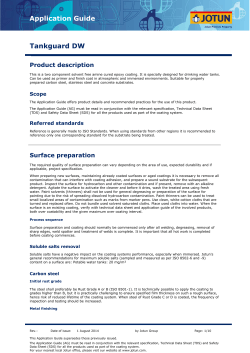 Tankguard DW Technical Data Sheet Application Guide