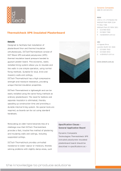 Thermalcheck XPS Insulated Plasterboard