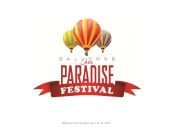 Balloons Over Paradise: April 10
