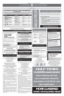 Classified - Gulf Times