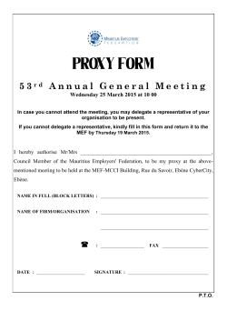 proxy Forms