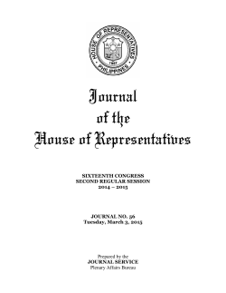 PDF, 210k - House of Representatives