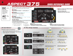 Aspect 375 Quick Reference Guide