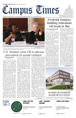 US Senator visits UR to discuss prevention of sexual