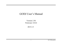 GODJ User`s Manual