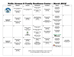 Nellis Airman & Family Readiness Center – March 2015