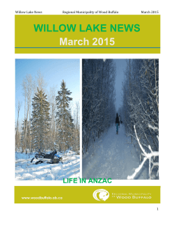 WILLOW LAKE NEWS March 2015 - Regional Municipality of Wood