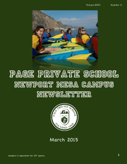 NM_March News. `15 - Page Private School