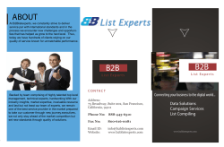 Brochure - B2B List Experts