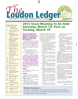 March - 2015 - Loudon Communications Council