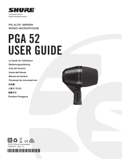 PGA52 User Guide