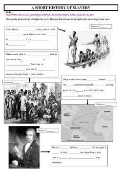 A SHORT HISTORY OF SLAVERY