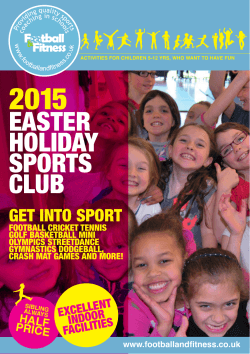 EASTER HOLIDAY SPORTS CLUB