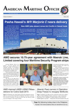 AMO Newspaper: PDF - American Maritime Officers