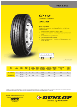 SP 161 - Dunlop Tyres