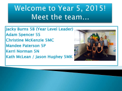 Welcome to Year 5, 2015! Meet the team