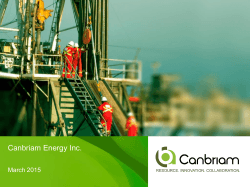 - Canbriam Energy Inc.