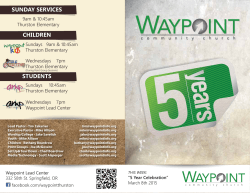 March 8th 2015 - Waypoint Community Church
