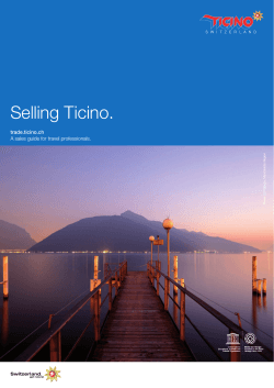 Selling Ticino 2015 - Ticino Trade Corner