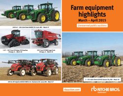 Farm equipment highlights - Ritchie Bros. Auctioneers
