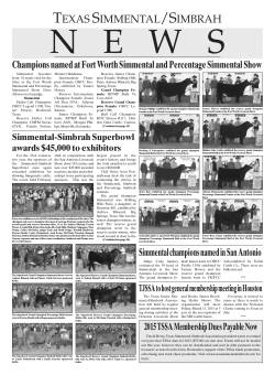 View our March Newsletter - Texas Simmental and Simbrah